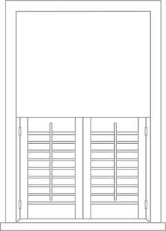 Cafe style shutters